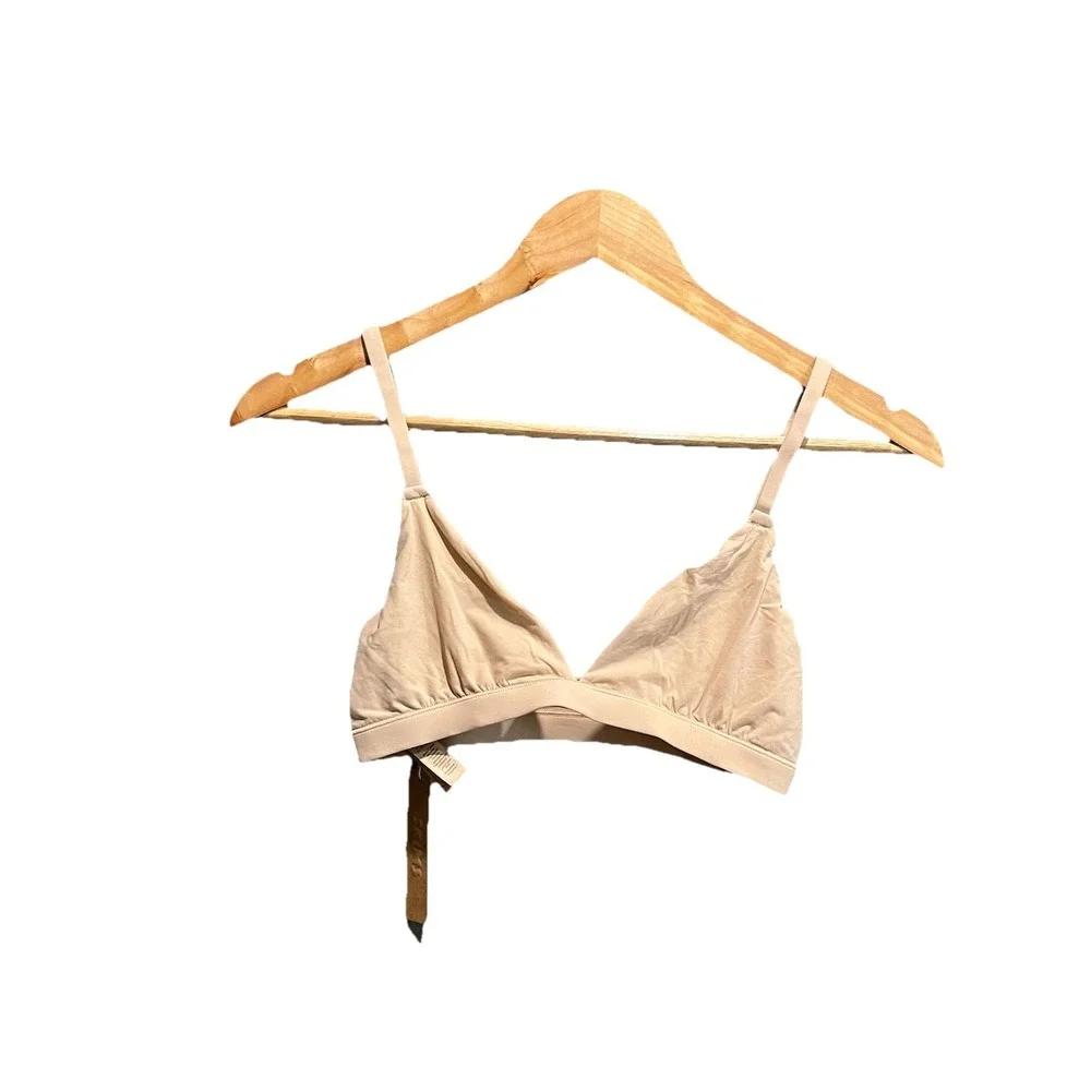 Skims Clay Fits Everybody Triangle Women's Bralette Size Small - Picture 1 of 4